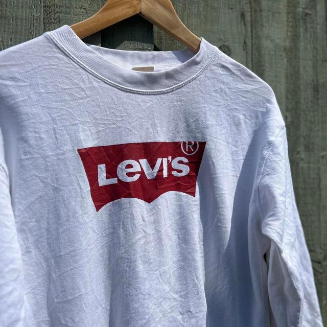 Levi's Men's Sweatshirt - White - XS on Productcaster.