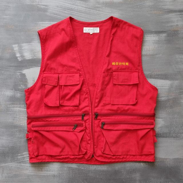 American Vintage Men's Gilet - Red - L on Productcaster.