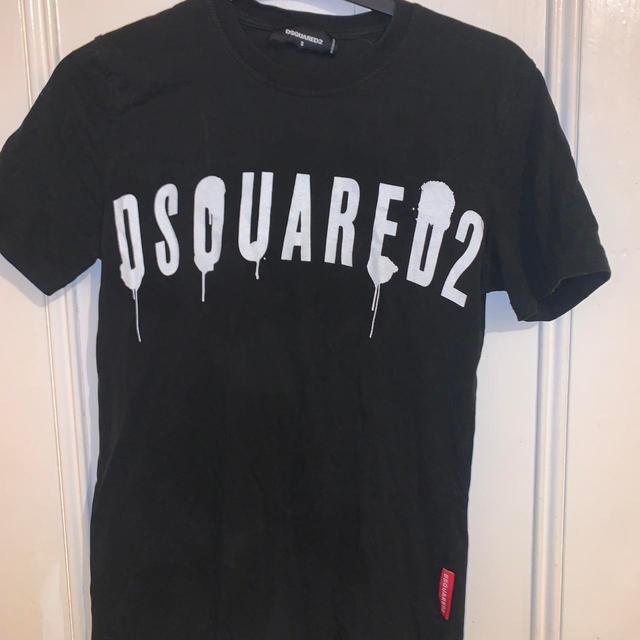 Dsquared2 Men's T-shirt - Black/White - S on Productcaster.