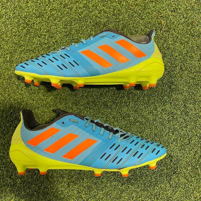 Adidas Men's Boots - Blue/Orange - UK 8 on Productcaster.