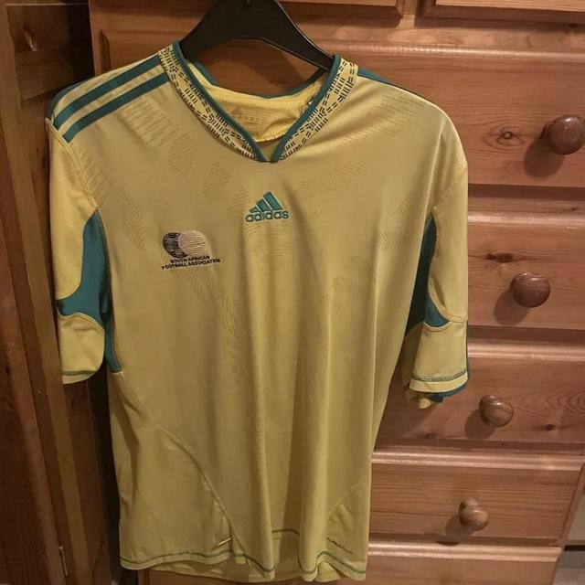 Adidas Men's T-shirt - Yellow - L on Productcaster.