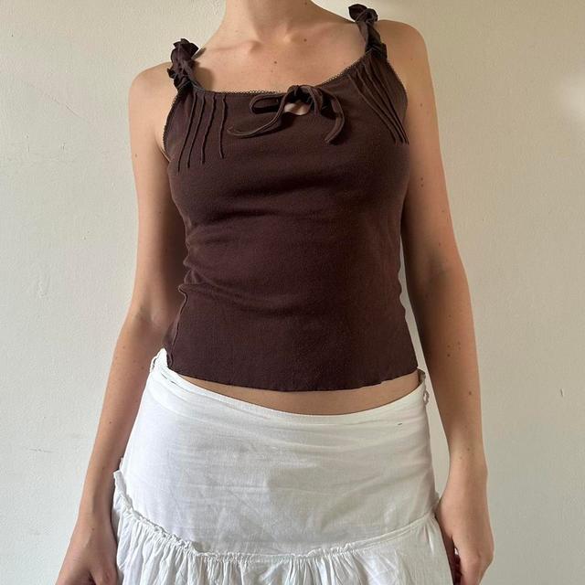 Vintage Women's Vest - Brown - S on Productcaster.