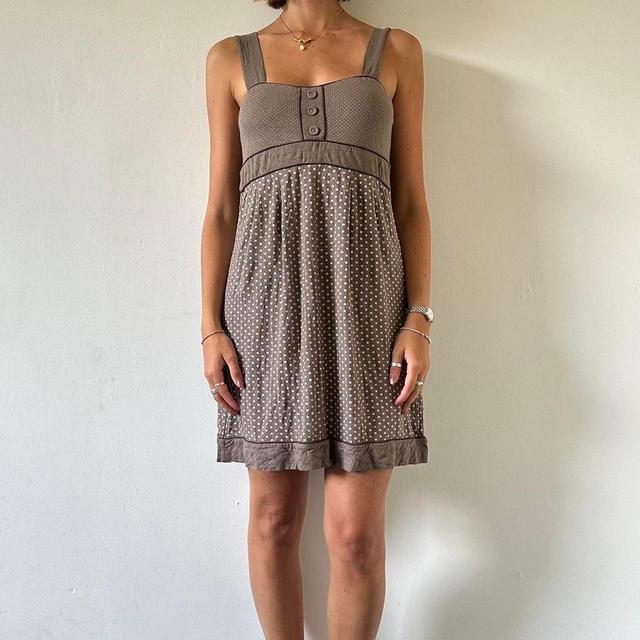 Cache Women's Mini Dress - Brown/Grey - 10 on Productcaster.