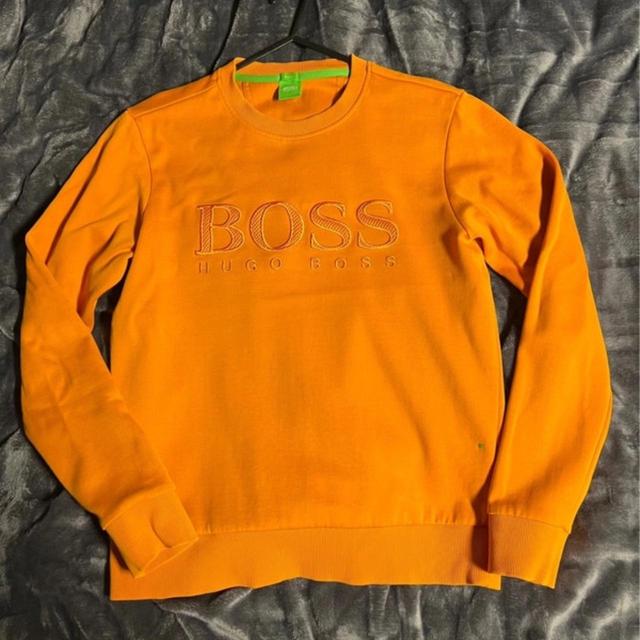 Hugo Boss Men's Jumper - Orange - S on Productcaster.