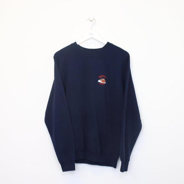 Vintage Men's Sweatshirt - Blue - M on Productcaster.