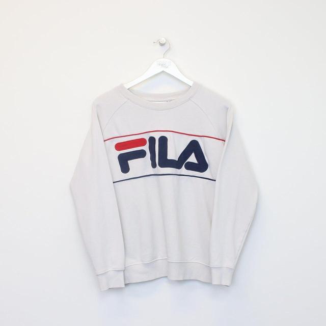 Fila Men's Sweatshirt - White - S on Productcaster.