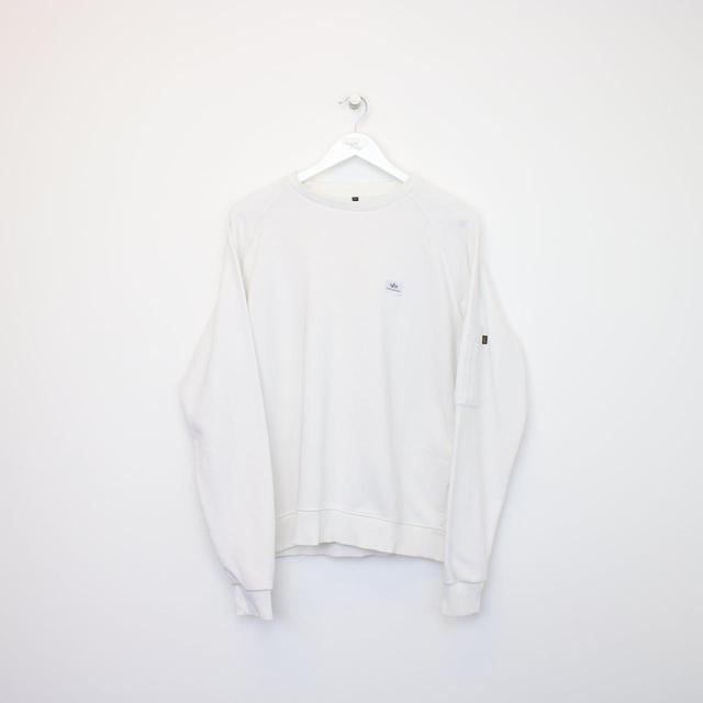 Vintage Men's Sweatshirt - White - M on Productcaster.