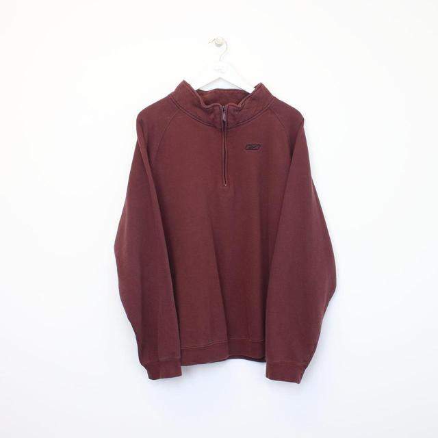 Reebok Men's Sweatshirt - Burgundy - XXL on Productcaster.