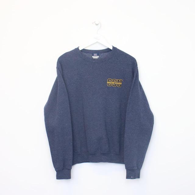 Vintage Men's Sweatshirt - Blue - S on Productcaster.