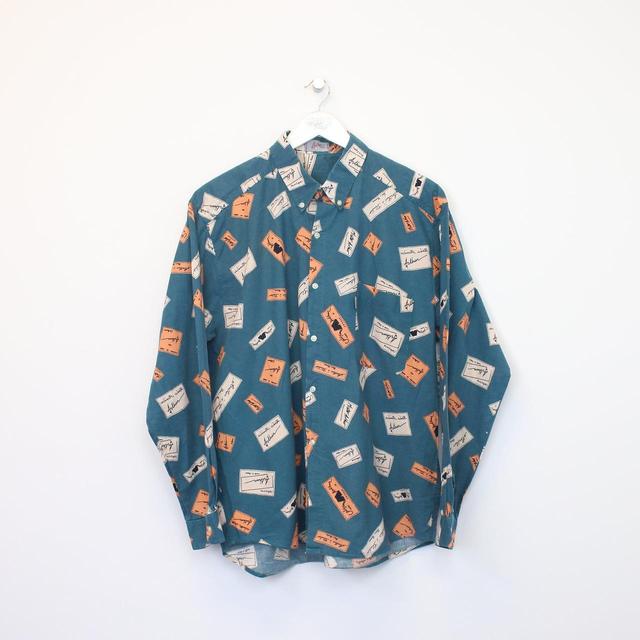 Vintage Men's Shirt - Green - L on Productcaster.