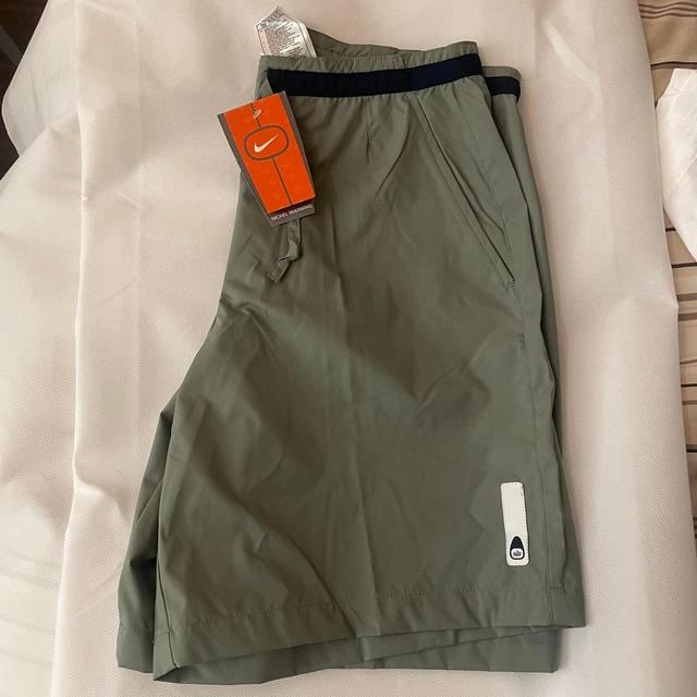 Nike Women's Shorts - Khaki/Green - UK 8 on Productcaster.