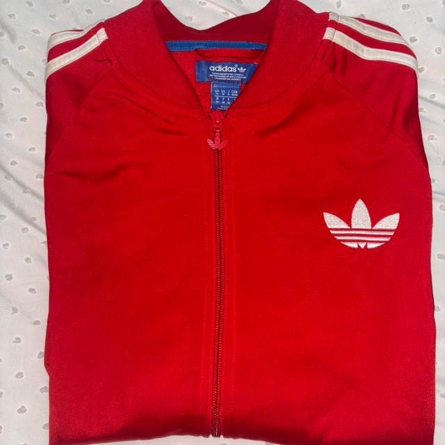 Adidas Men's Bomber Jacket - Red - M on Productcaster.