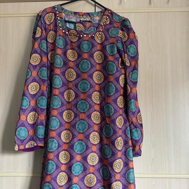 Women's Casual Dress - Purple/Multi - 8 on Productcaster.