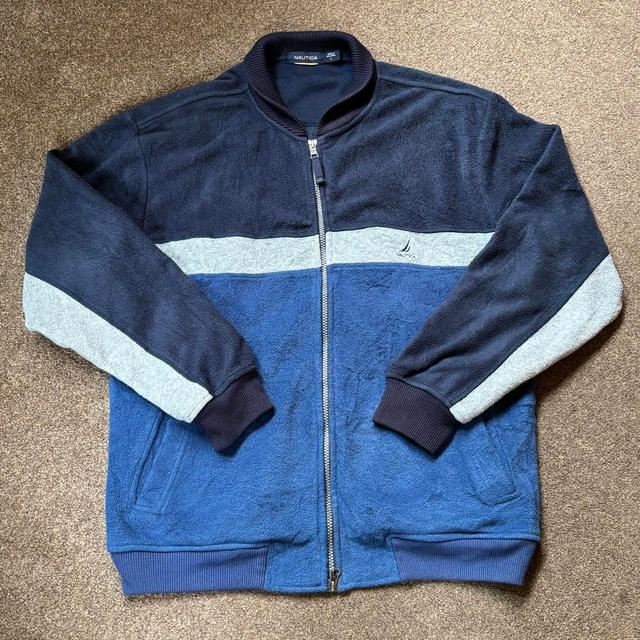 Nautica Men's Bomber Jacket - Blue/Navy - L on Productcaster.