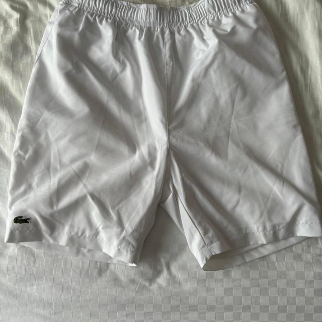 Lacoste Kids' Shorts - White on Productcaster.