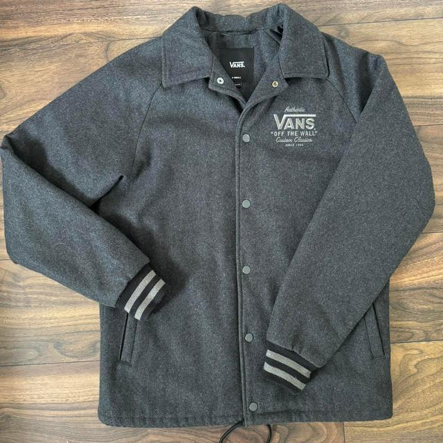 Vans Men's Polyester Jacket - Black/Grey - XS on Productcaster.