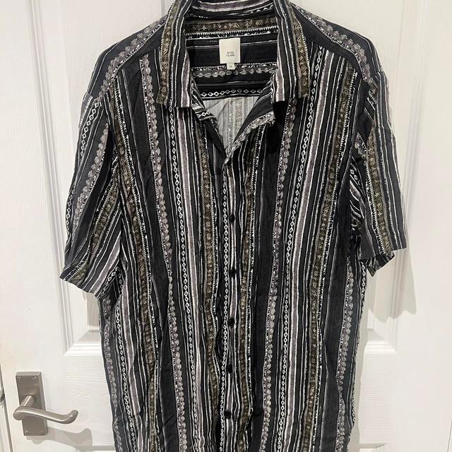 River Island Men's Shirt - Black/Multi - M on Productcaster.