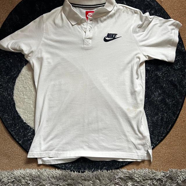 Nike Men's Polo shirt - White - S on Productcaster.