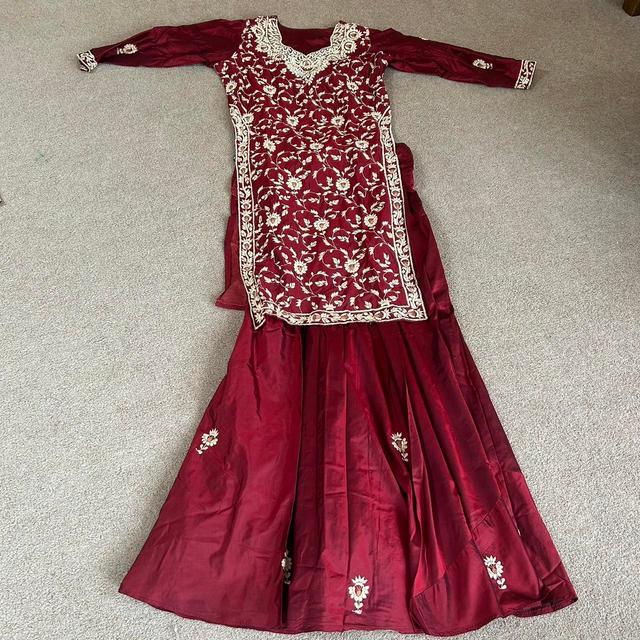 Women's Party Dress - Burgundy/Red - 10 on Productcaster.