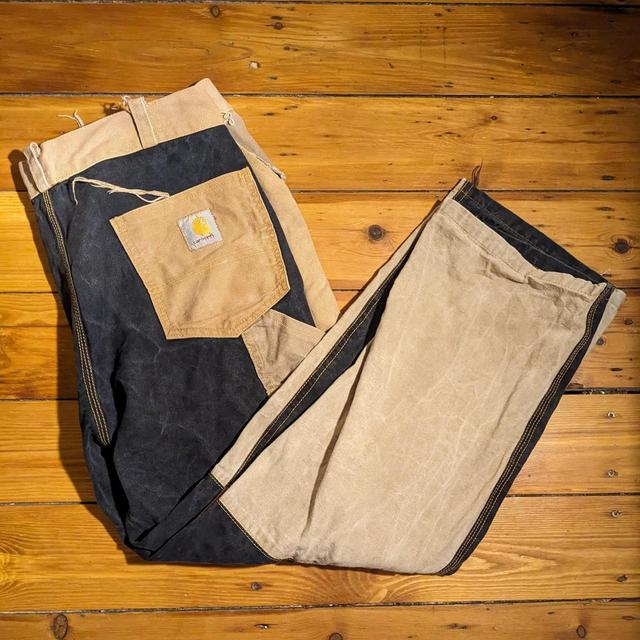 Carhartt Men's Jeans - Brown/Tan - L on Productcaster.