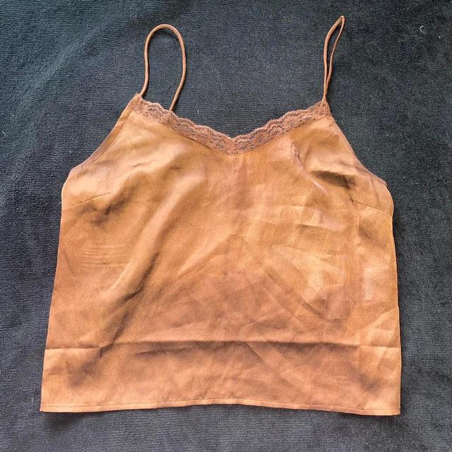 Jennyfer Women's Crop top - Brown/Orange - XXS on Productcaster.