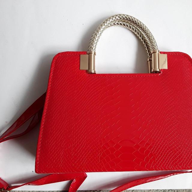 Women's Shoulder bags - Red/Silver on Productcaster.