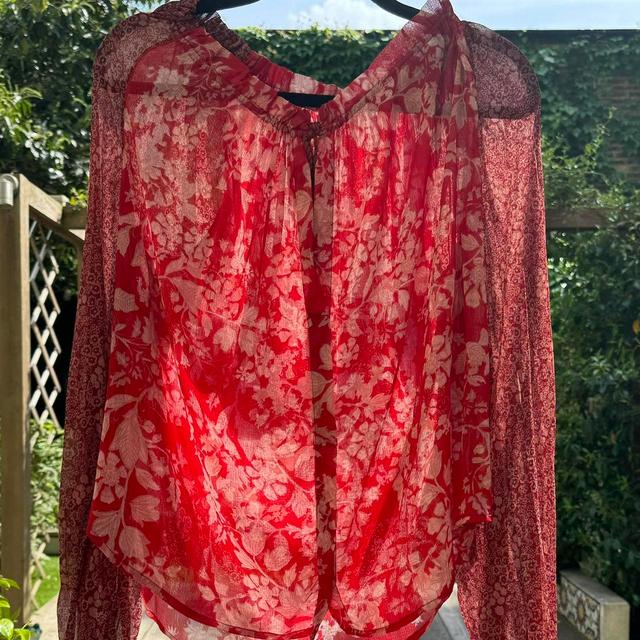 Free People Women's Blouse - Red - XS on Productcaster.