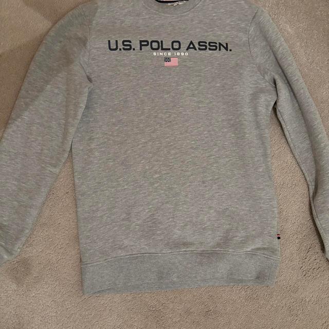 U.S. Polo Assn. Men's Sweatshirt - Grey - S on Productcaster.