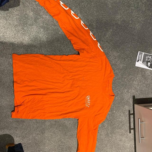 Preloved Men's T-shirt - Orange - S on Productcaster.