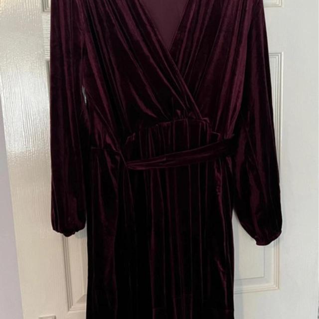 Women's A-line Dress - Burgundy/Purple - 18 on Productcaster.