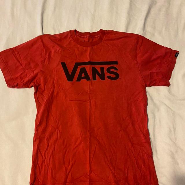 Vans Men's T-shirt - Red - S on Productcaster.