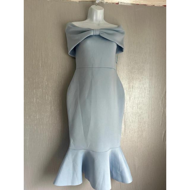 Preloved Women's Fishtail Dress - Blue - 12 on Productcaster.