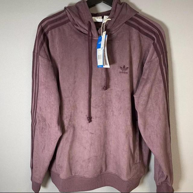 Adidas Women's Hoodie - Burgundy - 10 on Productcaster.