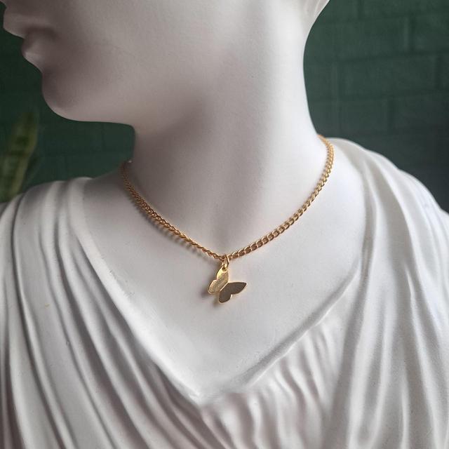 Handmade Women's Necklace - Gold on Productcaster.