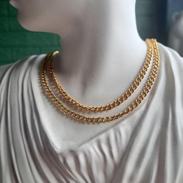 Handmade Women's Necklace - Gold on Productcaster.