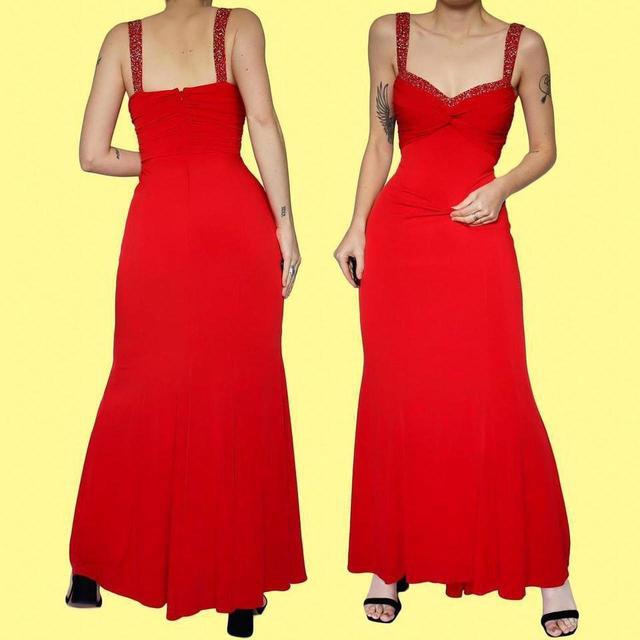 Women's Maxi Dress - Red - 12 on Productcaster.