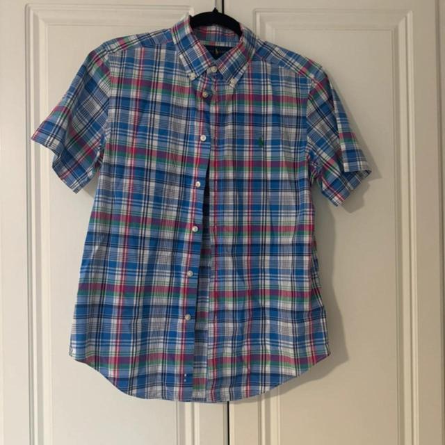 Ralph Lauren Men's Shirt - Blue/Multi - S on Productcaster.