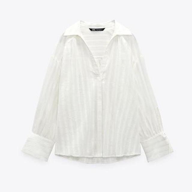 Zara Women's Shirt - White - XS on Productcaster.