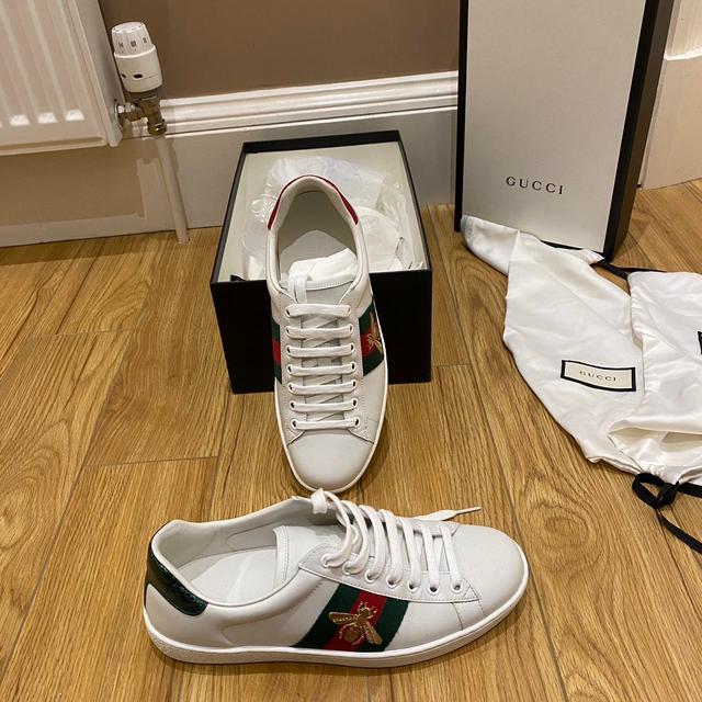 Gucci Men's Trainers - White - UK 5 on Productcaster.