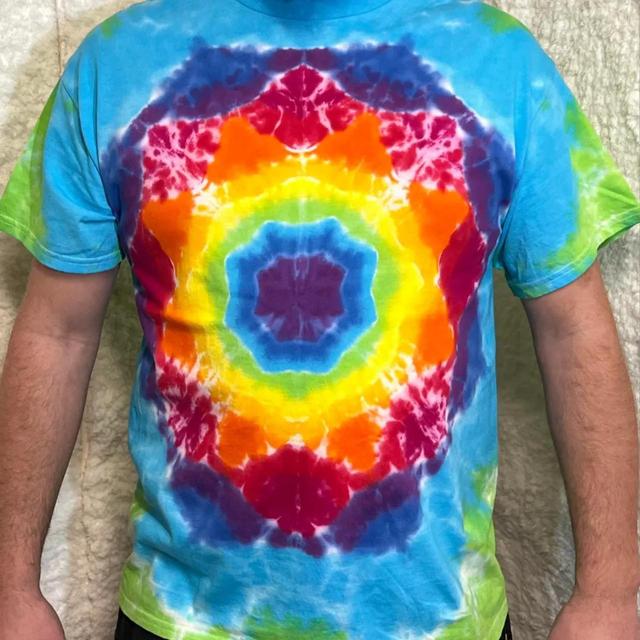 Handmade Men's T-shirt - Multi - L on Productcaster.