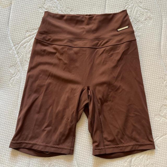 Gymshark Women's Shorts - Brown - UK 10 on Productcaster.