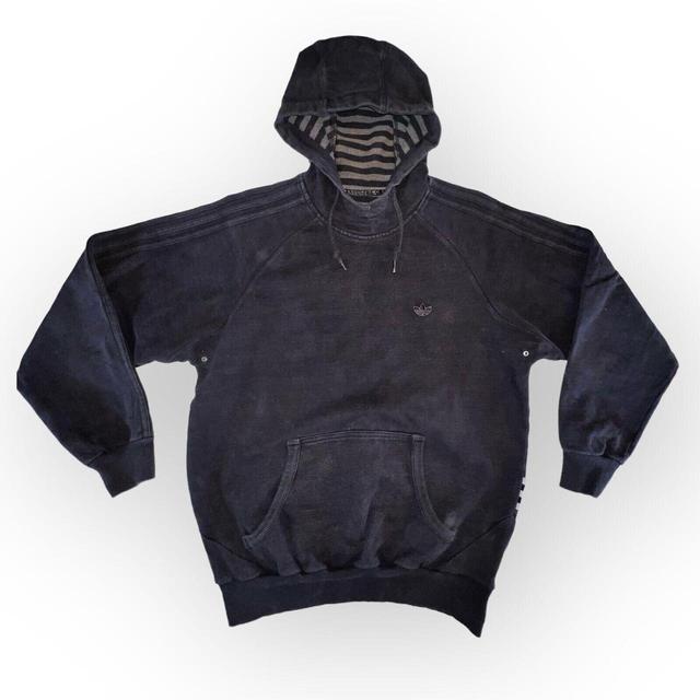 Adidas Men's Hoodie - Grey/Black - M on Productcaster.