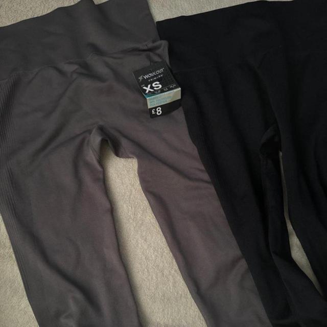 Primark Women's Leggings - Black/Grey - UK 6 on Productcaster.