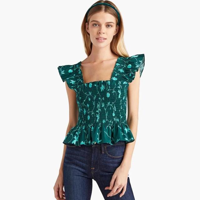 Hill House Home Women's Blouse - Green - XS on Productcaster.