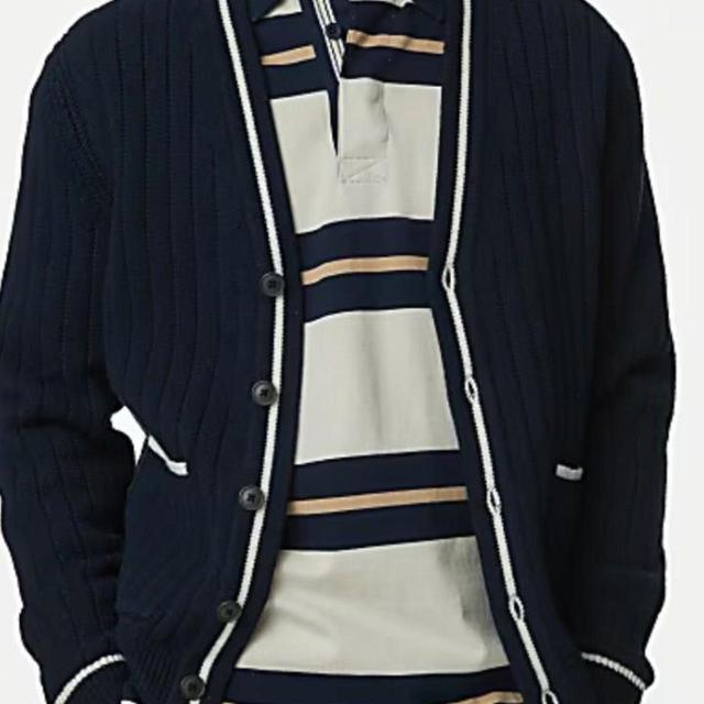 Marks & Spencer Men's Cardigan - Navy - 3XL on Productcaster.