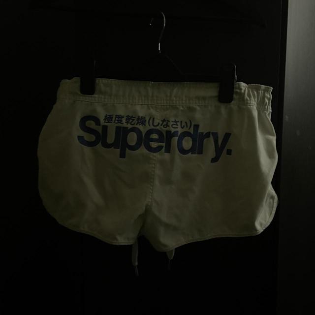 Superdry Women's Shorts - White/Blue - UK 8 on Productcaster.