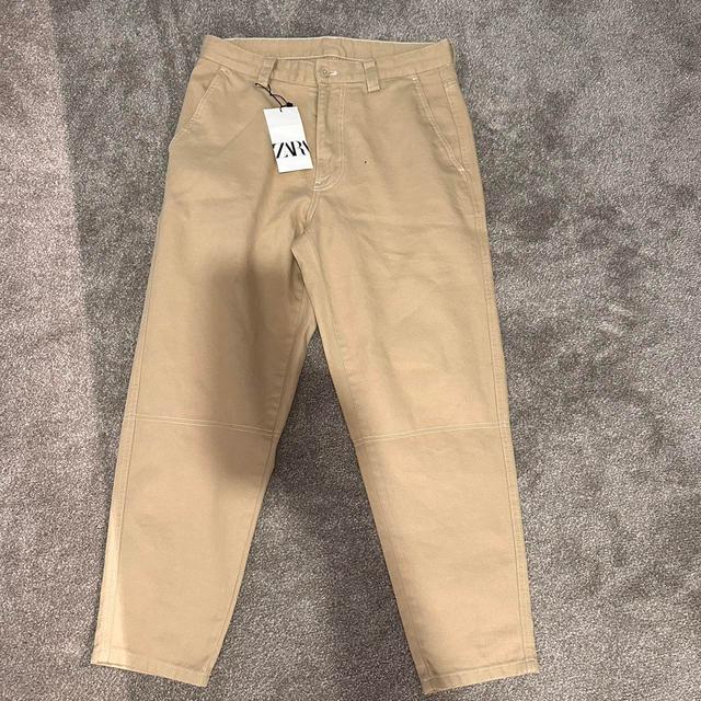 Zara Women's Trousers - Tan/Cream - M on Productcaster.