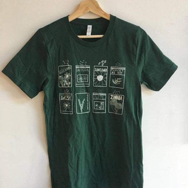 Bo+Tee Women's T-shirt - White/Green - L on Productcaster.