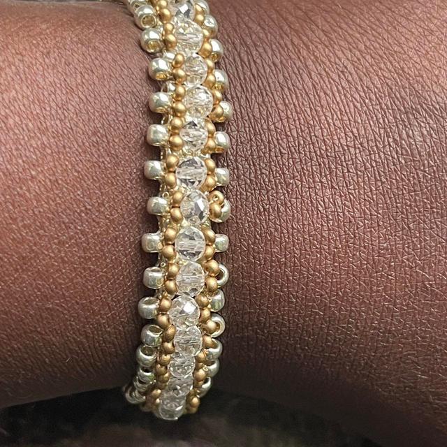 Handmade Women's Bracelet - Gold on Productcaster.