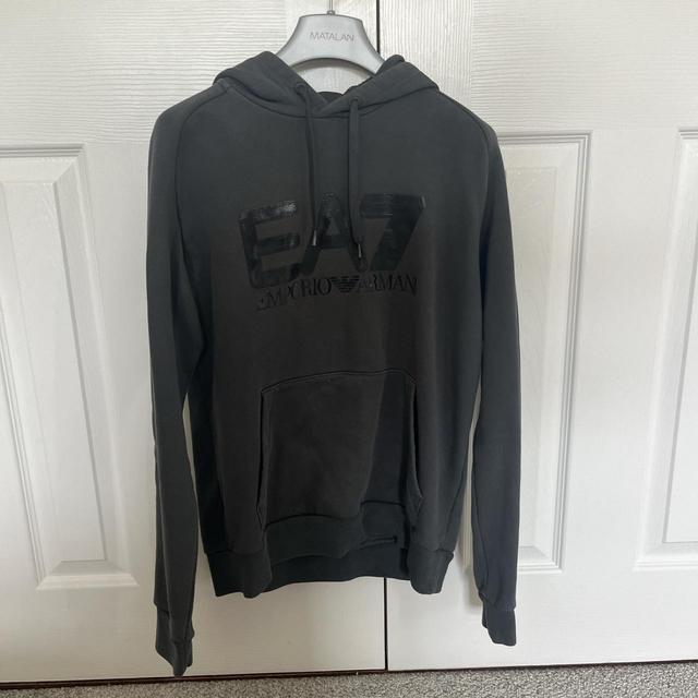 Emporio Armani Men's Hoodie - Grey/Black - XS on Productcaster.